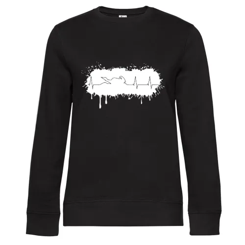 Farbklecks Biker Herzschlag Sweat