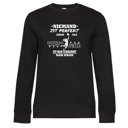 Faustball Fausballspieler Perfekt Fistball Motiv Sweat Frauen Queen Crew Neck