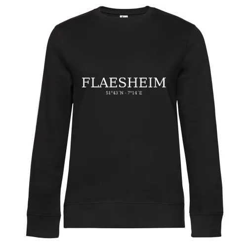 Flaesheim Koordinaten Sweat Frauen Queen Crew Neck