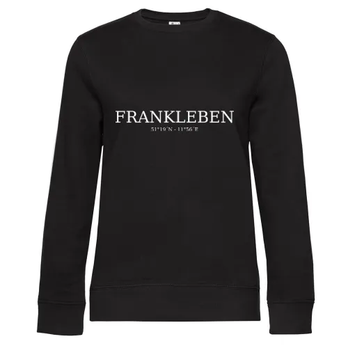 Frankleben Koordinaten Sweat Frauen Queen Crew Neck