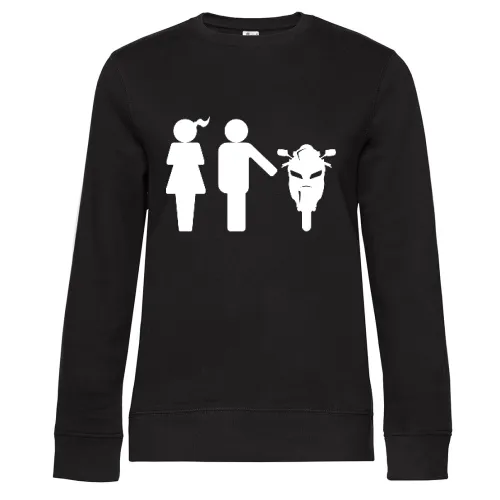 Frau Mann Motorrad Sweat