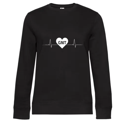 Genthin GNT Nummernschild Herzschlag Sweat Frauen Queen Crew Neck