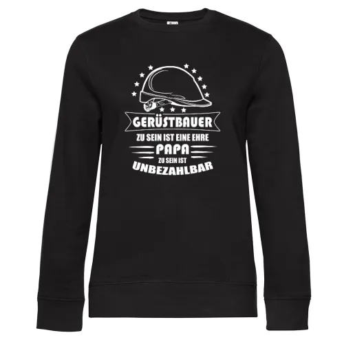 Gerüstbauer Papa Gerüstbau Vater Geschenk Sweat Frauen Queen Crew Neck