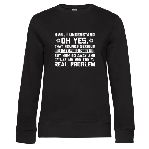 Go Away And Let Me Fix It - Kfz Mechaniker Sweat Frauen Queen Crew Neck
