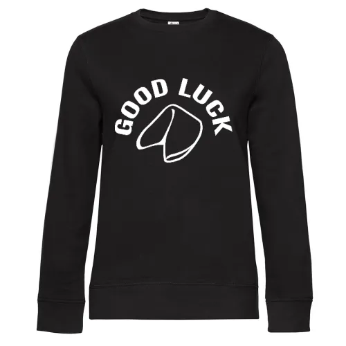 Good Luck Glückskeks Sweat Frauen Queen Crew Neck