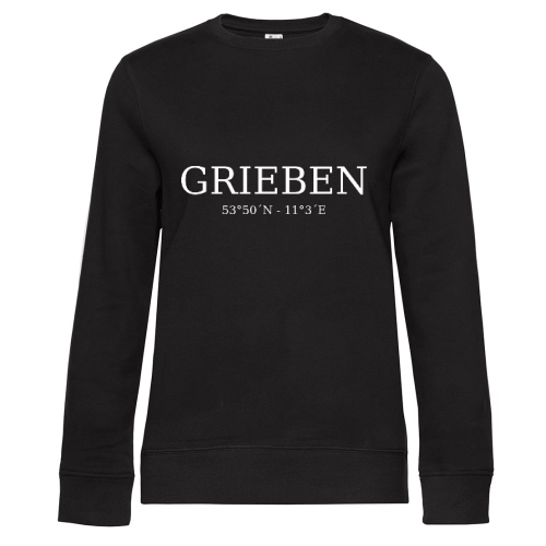 Grieben Koordinaten Sweat Frauen Queen Crew Neck