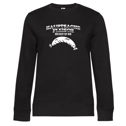 Grillen BBQ Bratwurst Griller Grillmeister Spruch Sweat Frauen Queen Crew Neck