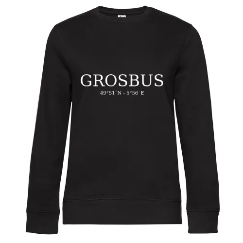 Grosbus Koordinaten Sweat Frauen Queen Crew Neck