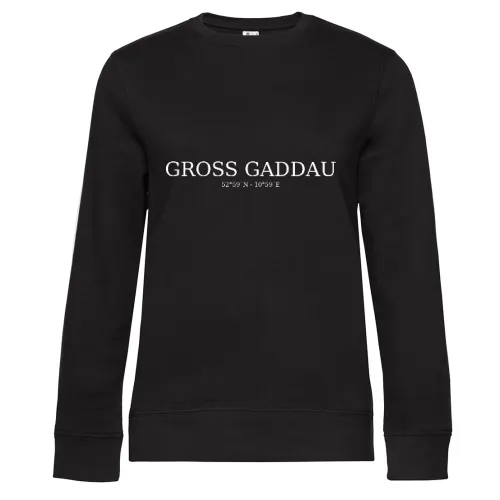 Groß Gaddau Koordinaten Sweat Frauen Queen Crew Neck