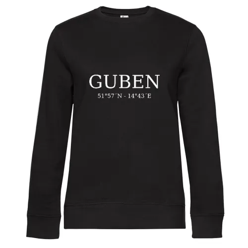 Guben Koordinaten Sweat Frauen Queen Crew Neck