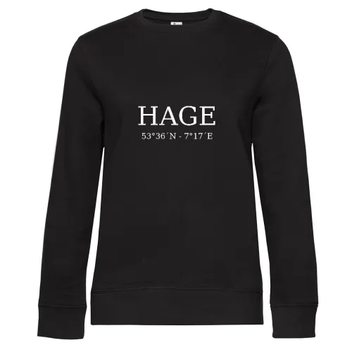 Hage Koordinaten Sweat Frauen Queen Crew Neck