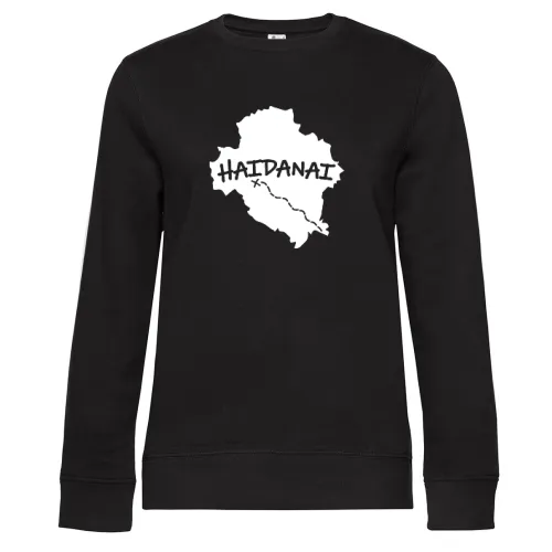 Haidanai Haidanei Heidanei Schwabenland Karte Sweat Frauen Queen Crew Neck