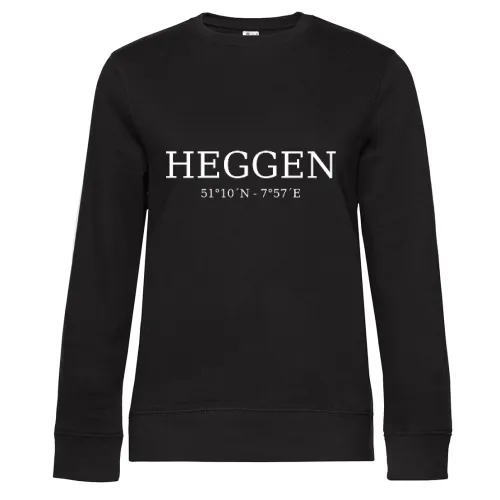 Heggen Koordinaten Sweat Frauen Queen Crew Neck