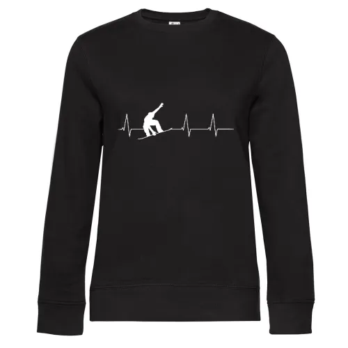 Herzschlag Snowboarder Frauen Sweat