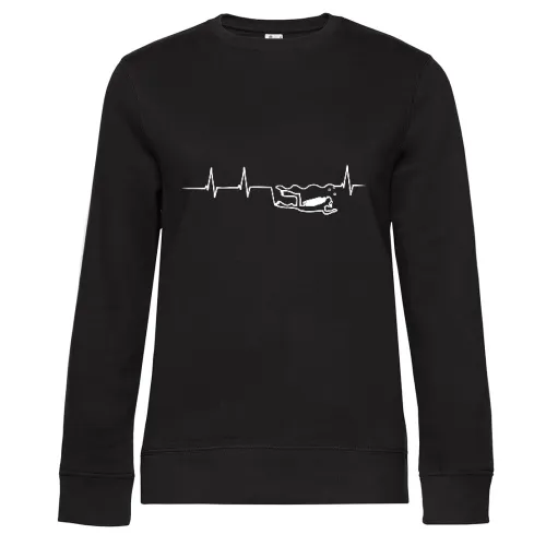 Herzschlag Taucher Sweat Frauen Queen Crew Neck