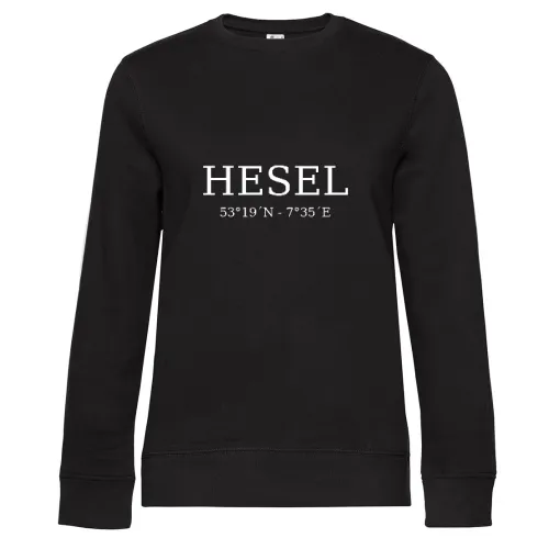 Hesel Koordinaten Sweat Frauen Queen Crew Neck