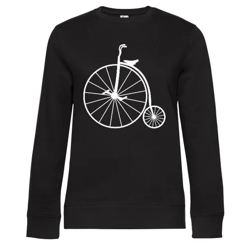 Hochrad Retro Fahrrad Sweat Frauen Queen Crew Neck