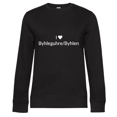 I Love Byhleguhre/Byhlen Sweat Frauen Queen Crew Neck