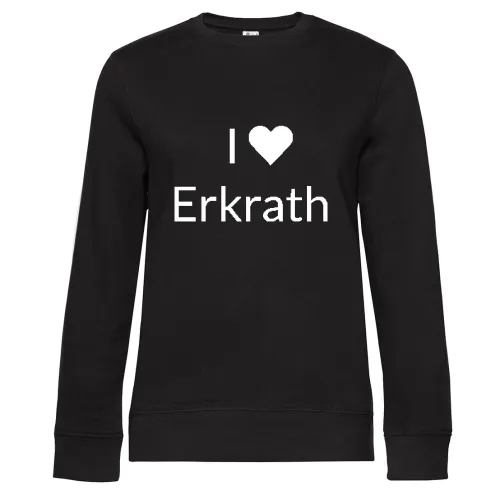 I Love Erkrath  Sweat Frauen Queen Crew Neck