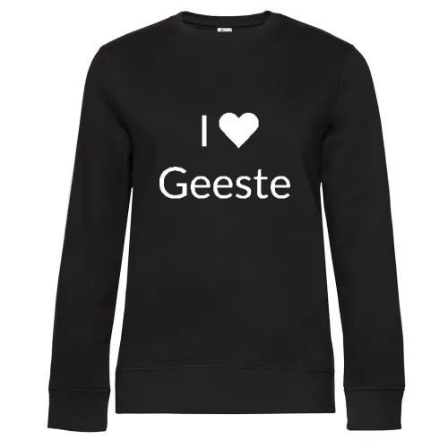 I Love Geeste Sweat Frauen Queen Crew Neck