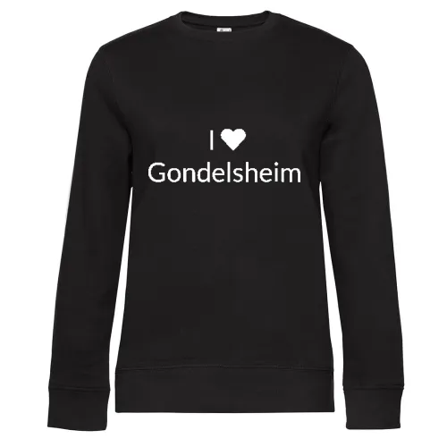 I Love Gondelsheim Sweat Frauen Queen Crew Neck