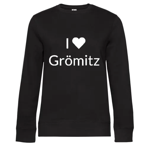 I Love Grömitz Sweat Frauen Queen Crew Neck