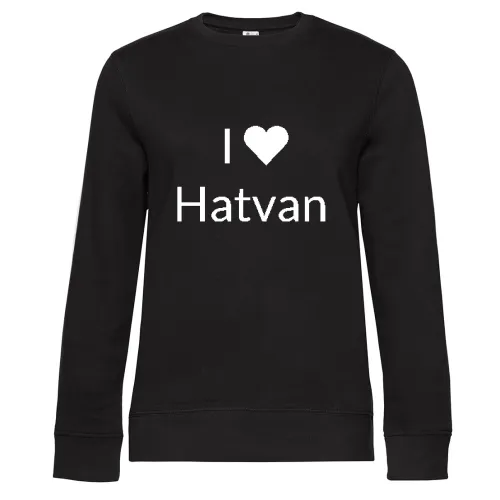 I Love Hatvan Sweat Frauen Queen Crew Neck