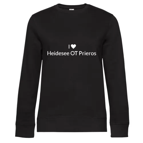 I Love Heidesee OT Prieros Sweat Frauen Queen Crew Neck