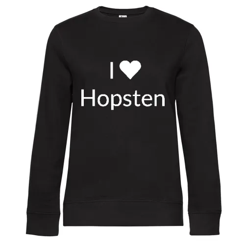 I Love Hopsten Sweat Frauen Queen Crew Neck