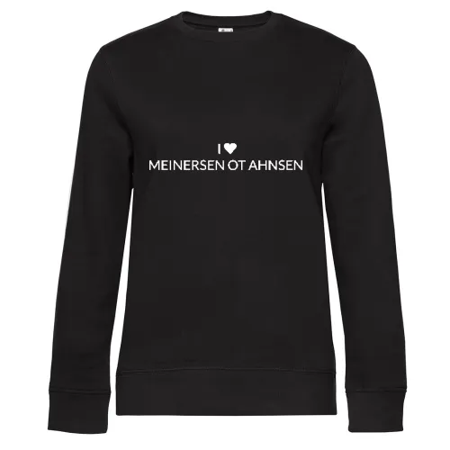I Love MEINERSEN OT AHNSEN Sweat Frauen Queen Crew Neck