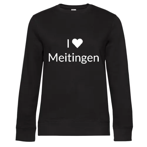 I Love Meitingen Sweat Frauen Queen Crew Neck