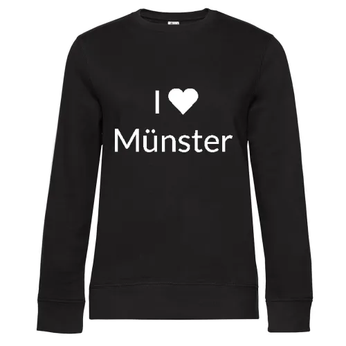 I Love Münster Sweat Frauen Queen Crew Neck