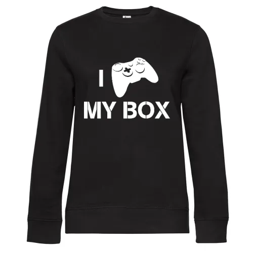 i love my box Sweat Frauen Queen Crew Neck
