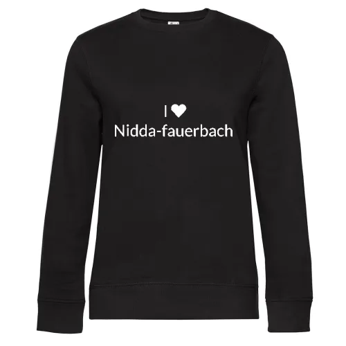 I Love Nidda-fauerbach Sweat Frauen Queen Crew Neck