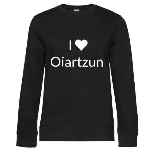 I Love Oiartzun Sweat Frauen Queen Crew Neck