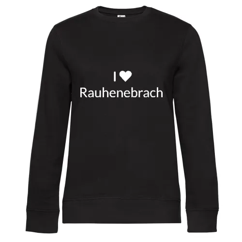 I Love Rauhenebrach Sweat Frauen Queen Crew Neck