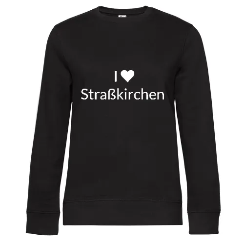 I Love Straßkirchen Sweat Frauen Queen Crew Neck