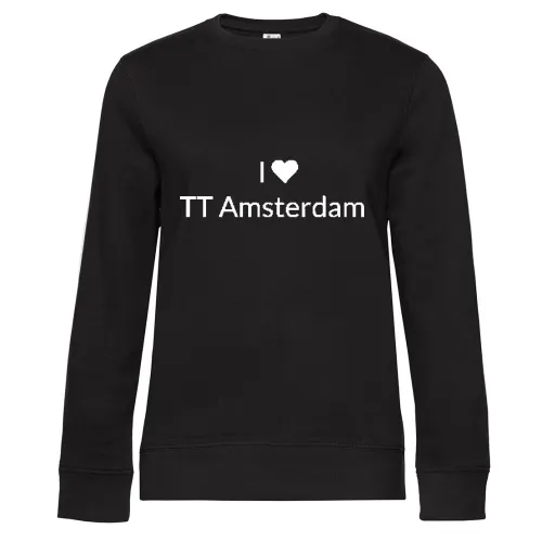 I Love TT Amsterdam  Sweat Frauen Queen Crew Neck