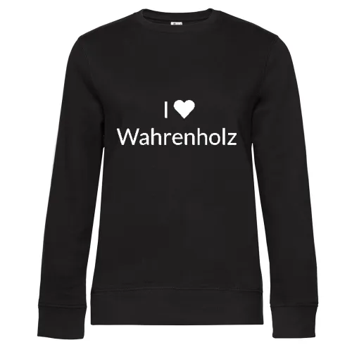 I Love Wahrenholz Sweat Frauen Queen Crew Neck