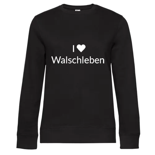 I Love Walschleben Sweat Frauen Queen Crew Neck