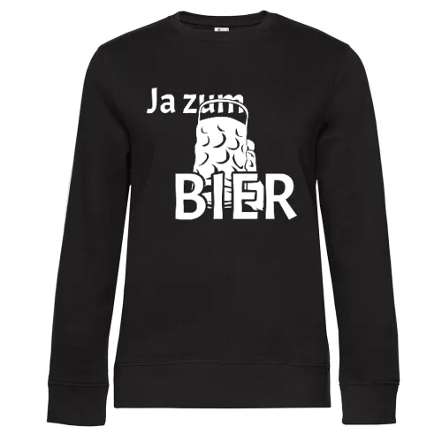 Ja zum Bier Sweat Frauen Queen Crew Neck