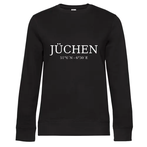 Jüchen Koordinaten Sweat Frauen Queen Crew Neck