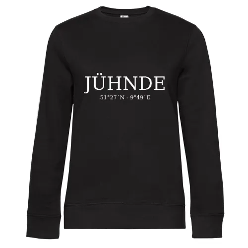 Jühnde Koordinaten Sweat Frauen Queen Crew Neck