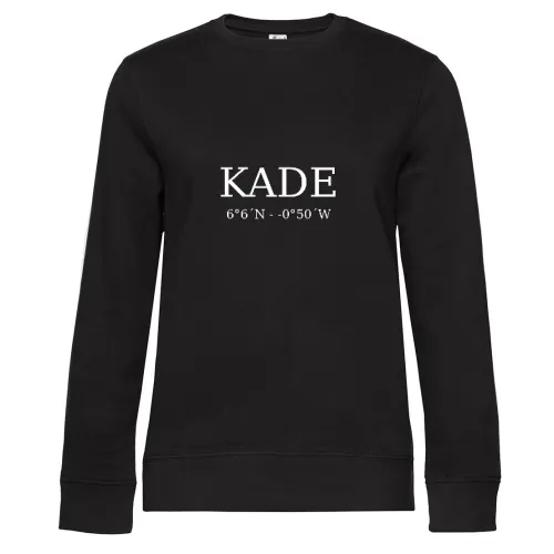 Kade Koordinaten Sweat Frauen Queen Crew Neck