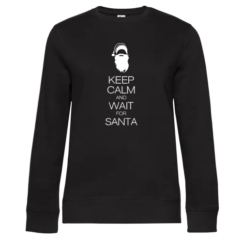 keep calm and wait for santa Frauen Sweat keep calm and wait for santa Sweat