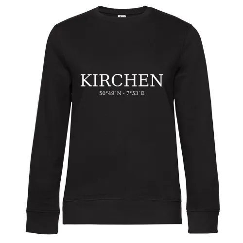 Kirchen Koordinaten Sweat Frauen Queen Crew Neck