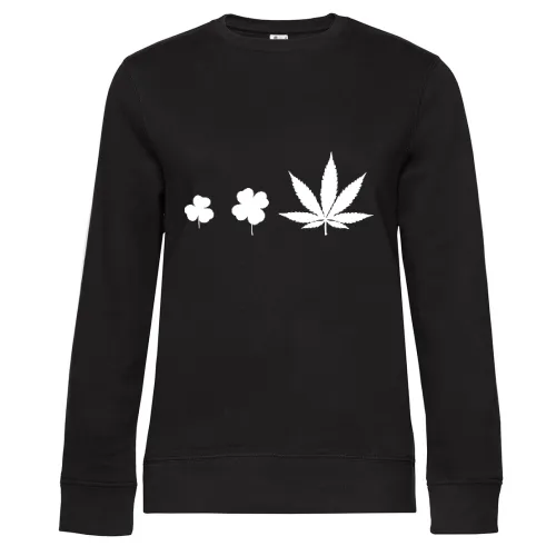 Kleeblatt Evolution Sweat Frauen Queen Crew Neck