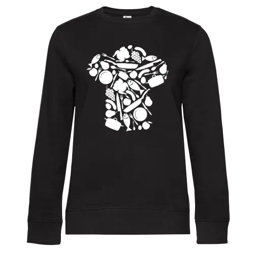Kochmütze aus Kochutensilien Sweat Frauen Queen Crew Neck