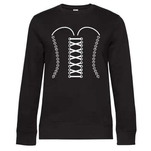 Korsett Sweat Frauen Queen Crew Neck