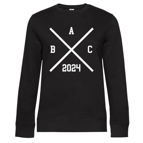 Kreuz mit Buchstaben Sweat Frauen Queen Crew Neck